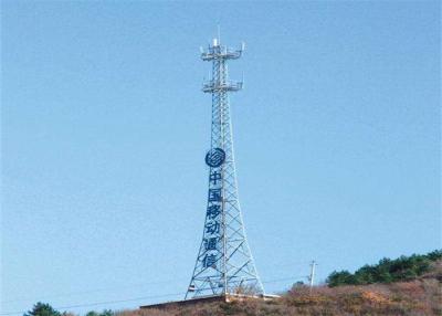 China Galvanized /  Painted Self Supporting Antenna Tower , Outside Antenna Mast Tower for sale