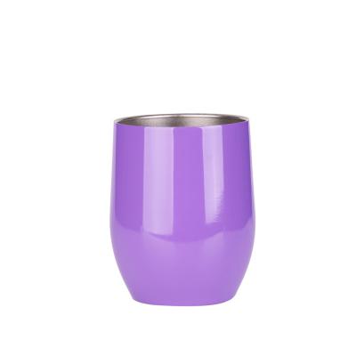 China Vaso seguro del vino del acero inoxidable del contacto de la comida, vaso doble del acero inoxidable de la pared 10oz en venta