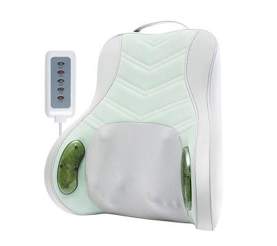 China High Quality Electric Back Waist Massager Heated Shiatsu Massage Vibrating Kneading Infrared Pad for sale