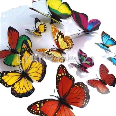 China Various Colors 3D Animal Simulation Butterfly Magnetic Fridge Magnets For Gift for sale