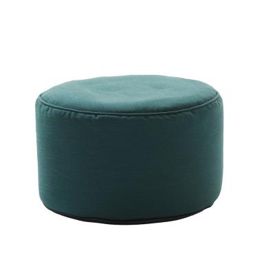 China Factory supply wholesale round single soft fabric bean bag stool foldable customized indoor chair matched with sofa for sale