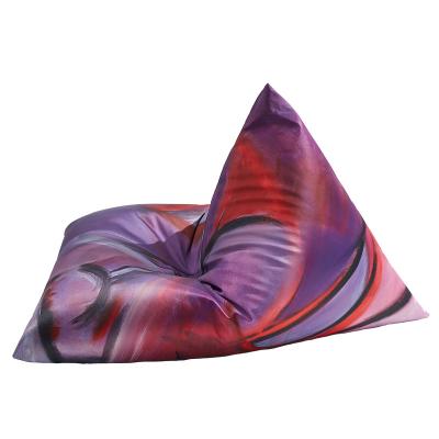 China Foldable Artistic Bright Color Wholesale Modern Lazy EPP ENV Bean Bag Sofa Single Fabric Indoor Furniture Bean Bag With Fill for sale