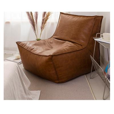 China Adjustable Leather-Cloth Large Backrest (Other) Indoor Bean Bag Chair Sofa Chair Cover for sale