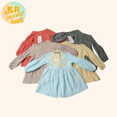 China Loose Toddler Girls Clothes Autumn Wear Breathable Hein Dress Anti-Wrinkle Dresses Girls Kids Clothing Available In Many Colors for sale