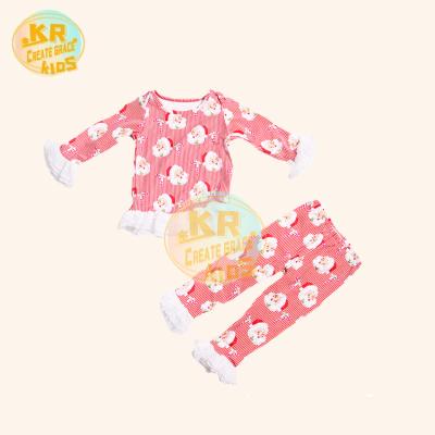 China Casual 2 Piece Pant Set Festival Clothing Boutique Christmas Clothes Kid Wear Baby Clothing Sets for sale