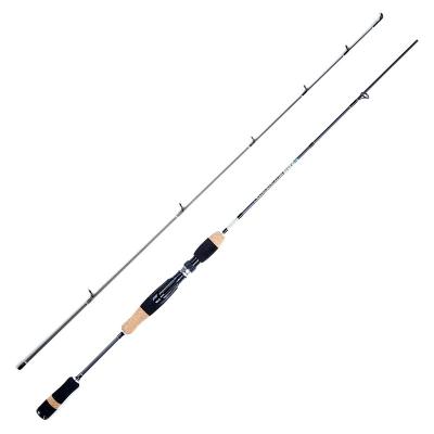 China Carbon Spinning Ultra Light Freshwater Portable 2 Section Rod Carbon Fishing Pole Fishing Rod Length 1.8m for sale