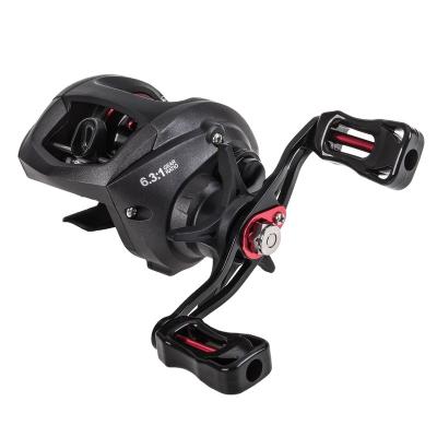 China High Strength Baitcasting Fishing Reel Fishing Tackle 8KG Max Drag Light Weigh Low Gear 6.3:1 Fishing Reel Wheel Right /Left Handle Gear Baitcasting Reel for sale