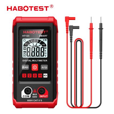 China HT123 Smart Digital Multimeter AC/DC Voltage Resistance Continuity Measurement Tester NCV Multimeter With Backlight for sale