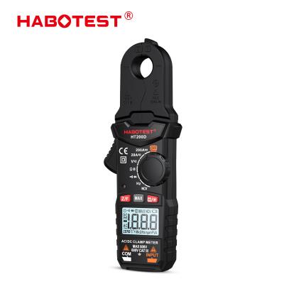 China HT200D Clamp Meter DC/AC Current Voltage Digital Clamp Meter Frequência de medição da resistência Capacitance NCV Test à venda