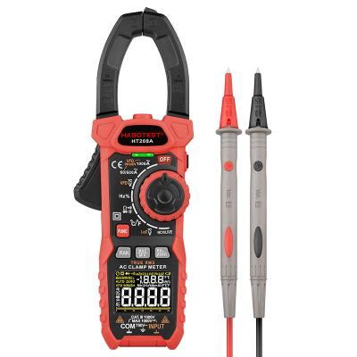 China HT208A Digital Ohm-Hz-Temperatur NCV, VFD, AUFGABEN-Test pinza amper Zustrom DCA null des Klammern-Meter-6000counts Habotest 1000V zu verkaufen