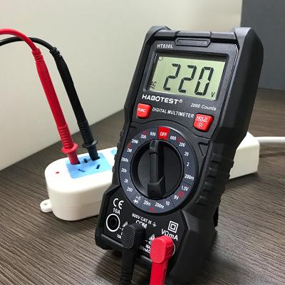 China DC Werkzeug CER HABOTEST 600V und Wechselspannung, DC Vielfachmessgerät gegenwärtige, Widerstand-, Dioden-und Transistor-Prüfvorrichtungs-Digital LCD zu verkaufen