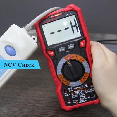 Cina Conteggi veri del multimetro di Digital di capacità di HABOTEST 10A RMS 6000 con CC di CA di temperatura NCV in vendita