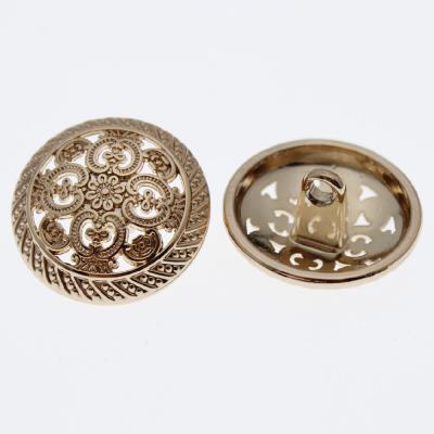 China Best Quality Durable Classical Hollow Pattern Zinc Alloy Suit Sew Button For Garment for sale