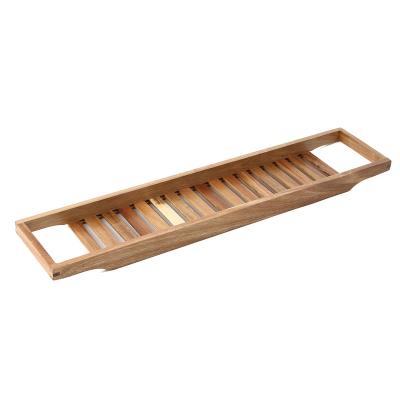 China Sustainable ACACIA WOODEN BATH TRAY for sale