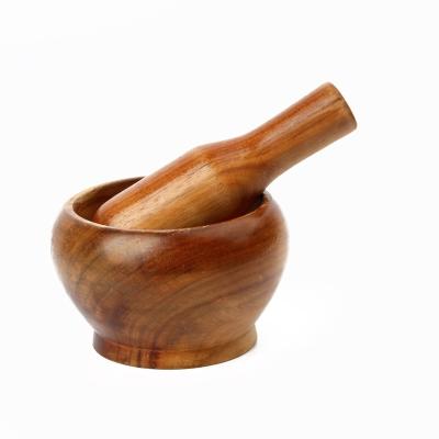 China Viable Acacia Wooden Mortar and Pestle for sale