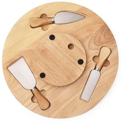 China Modern Rubber Wooden Lazy Susan Organizer for sale