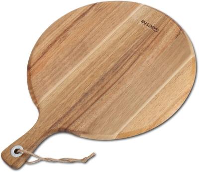 China Acacia Wooden Cutting Board Kitchen Fruit Charcuterie Cheese Pizza Serving Chopper Wood Viable for sale