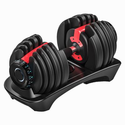 China Home Use 2022 In Stock 24 Kg 5-52.5lbs Adjustable Dumbbell Sets Combination Replacement Quick Dumbbells 90 Pound Dumbbell Rack for sale