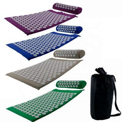 China Muscle Pain Relief Acupressure Massage Spike Pad and Pillow Set for Back/Neck Pain Relief and Muscle Relaxation for sale