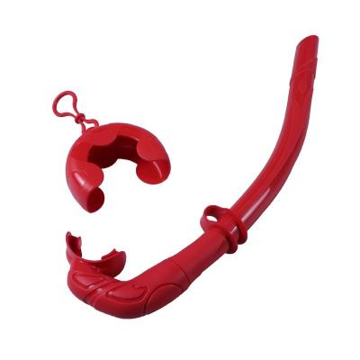 China Scuba Diving Snorkel Equipment WK-01 Collapsible/Soft/Durable Silicone Soft Fold Snorkel for Freediving Fishing Diving for sale