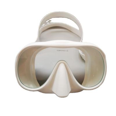 China MK-301 Large Wide Sight High Quality Tempered Glass Immerse Dive Mask Frameless Scuba Diving Masks for sale