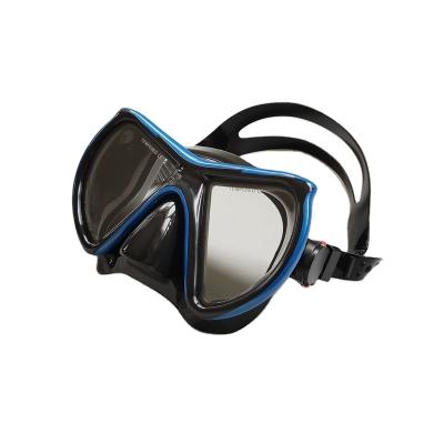 China Hard Soft Silicone Adjustable Strap Toughened Glass Mask Scuba Dive MK-M24 Diving Masks for sale