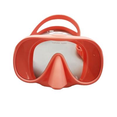 China High Quality Frameless Frame MK-301 Dive Mask Tempered Lens Adjustable Big Strap Diving Masks for sale