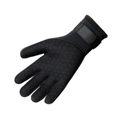 China DG-02 3mm Anti-Slip Black Five Fingers Anti-Slip Sea Beach Diving Fishing Neoprene Gloves for sale