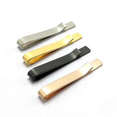 China Promotions Gifts Mens Stainless Steel Tone Simple Necktie Tie Bar Clasp Clip Clamp Pin gifts for men for sale