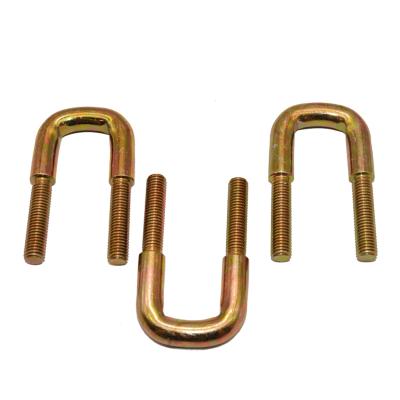 China U Shaped Housing Constructions Proper Actions Colored Carriage Bolt Zinc Square U Shaped Bolts for sale