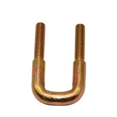 China Housing Buildings Finely Processed U Shaped Carriage Bolt Zinc Square Colored U Bolts for sale