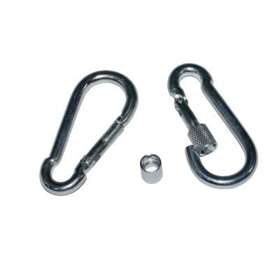 China Galvanized DIN5299 Carbon Steel Carabiner Spring Snap Hook for sale