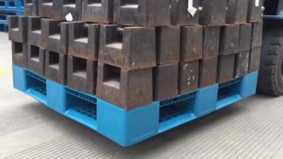 China Heavy Duty Large Stackable Double Sides HDPE Plastic Pallet for sale