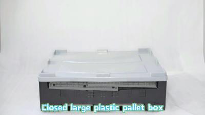 China Solid Big Closed Industry Plastic Pallet Box Hdpe Heavy Duty Plastic Pallet Containers for sale