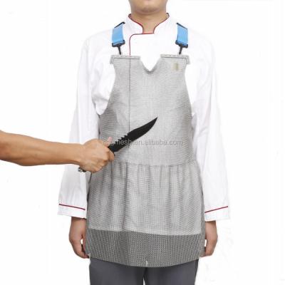 China Ideal For Butcher 316L Stainless Steel Anti Metal Cutting Apron For Butcher for sale