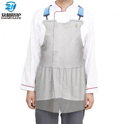 China Protection body chest and torso butchers steel mesh chainmail kitchen apron for sale for sale