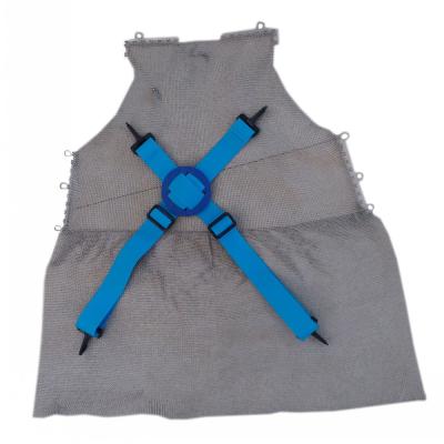 China Flexible Metal Mesh Stainless Steel Aprons With Extreme Upper Body Protection for sale