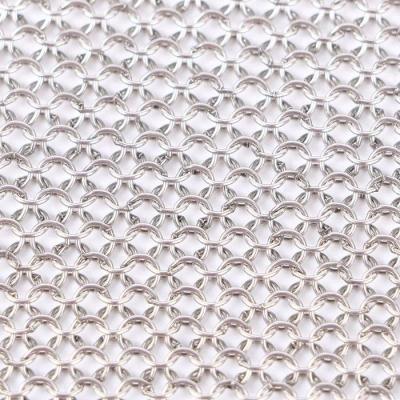 China Decoration Stainless Steel Ring Wire Mesh For Gloves And Apron for sale