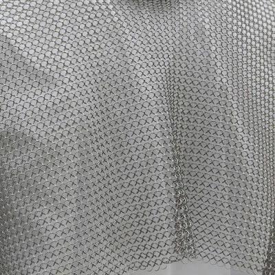 China Decoration Stainless Steel Cut Heavy Duty Chainmail Mesh Screen for sale