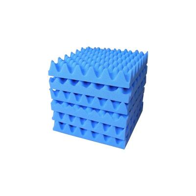 China Contemporary 30*30*5CM blue egg crate for noise reduction and noise reduction sound insulation cotton acoustic foam for sale