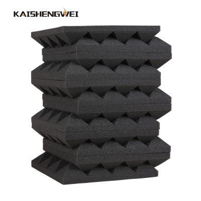 China Contemporary Black pyramid Soundproofing Acoustic Dampening Foam for sale