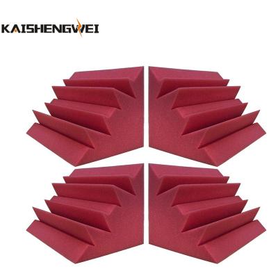 China Contemporary Soundproof Acoustic Foam Panel Bass Trap Studio Noise Deadening Padding Wall Corner Cotton Red for sale