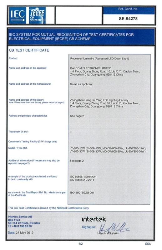 CB - BALCOM ELECTRONIC LIMITED