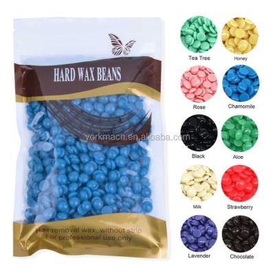 China 2019 Hair Removal Wax Hard Black Beans Hot Waxing Depilatory Bead Without Strip Hair Removal Wax for sale