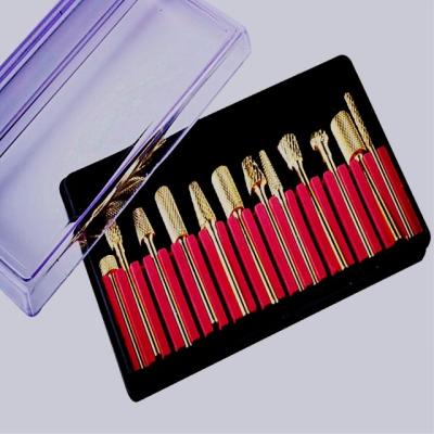 China 12pcs ABS Carbide Bits and Nail Art Drill Bit and Nail Drill Bit for Nail Drill Machine for sale