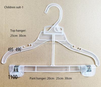 China DISPLAY plastic hanger with clip, PP plastic hanger with clip, PS plastic hanger with clip for sale