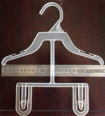 China SHOW 410 412 Baby Plastic Hanger With Clips , Clip Hanger For Baby Clothes for sale