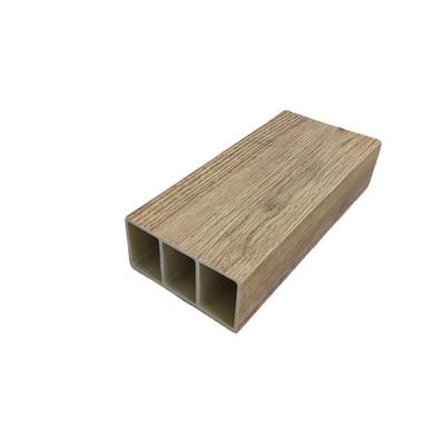 China Modern Long Life Square Wpc Solid Timber Tube For Sale for sale