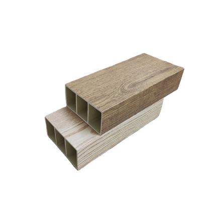 China Modern 100*50mm Fireproof , Waterproof WPC Timber Tubes for sale