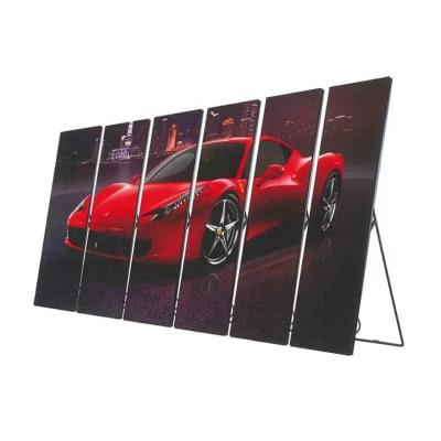 China Indoor Commercial Floor Stand Ultra Thin Digital Advertising Poster P2.5 P3 P4 Full Color Hd Indoor Led Display Screen for sale